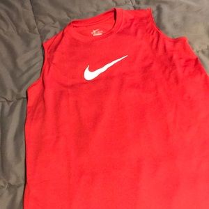 Red Nike DRI-FIT Tank top